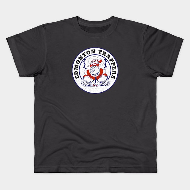 Classic Edmonton Trappers Baseball Kids T-Shirt by LocalZonly